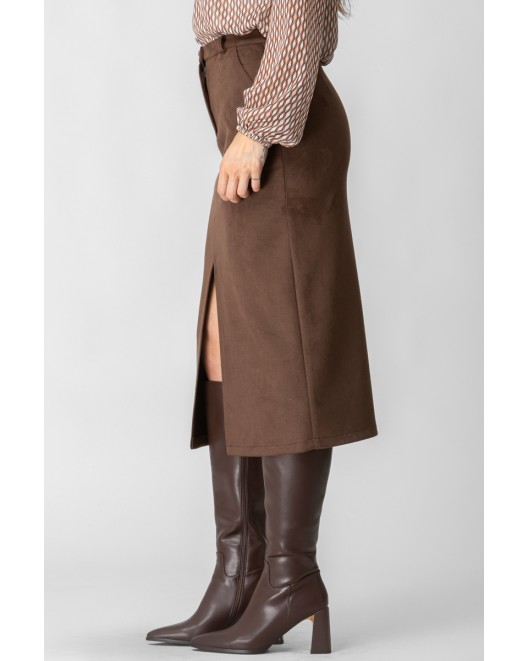 Φούστα Scuba Suede