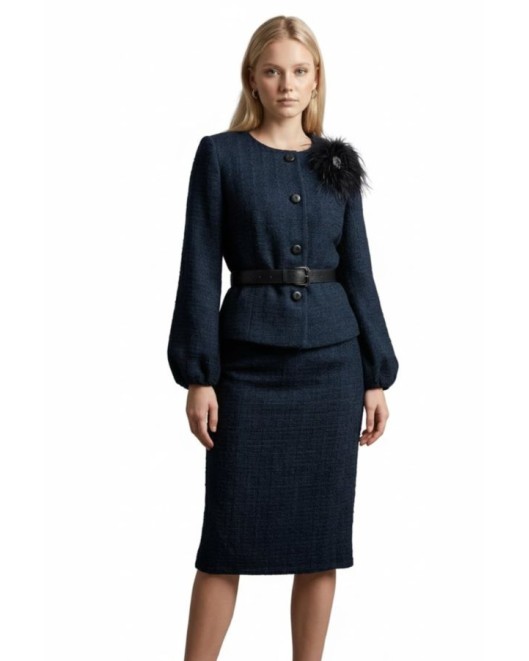 Φούστα Tweed ίσια