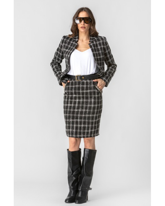 Φούστα Tweed lurex Claudia