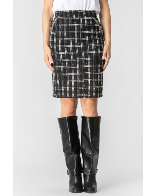 Φούστα Tweed lurex Claudia