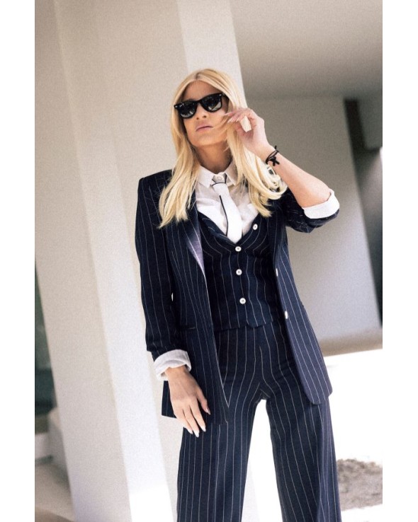 Striped jacket blue Striped jacket blue