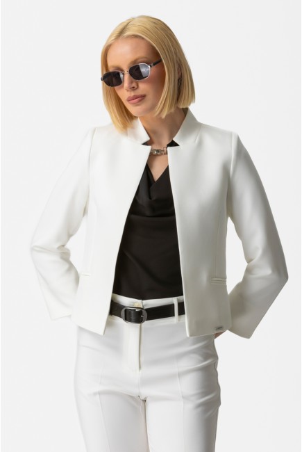 Short jacket crepe elastic_Muffin Short jacket crepe elastic_Muffin