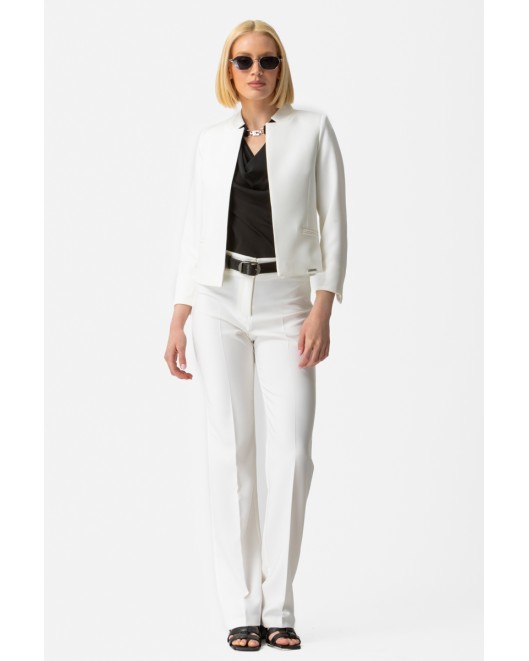 Short jacket crepe elastic_Muffin SHORT JACKET