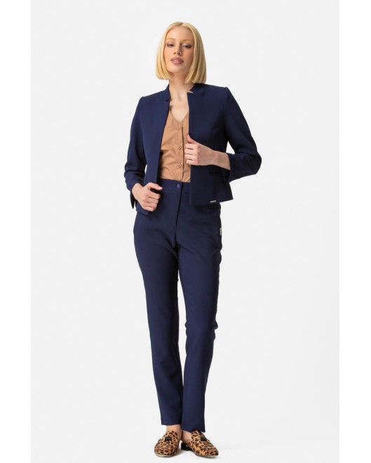 Short jacket crepe elastic_Muffin SHORT JACKET