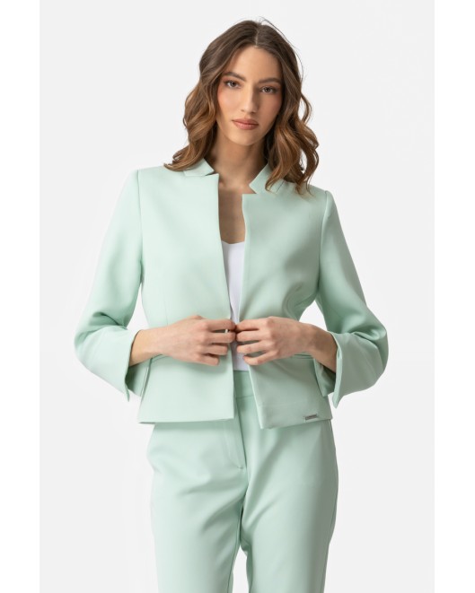 Short jacket crepe elastic_Muffin SHORT JACKET