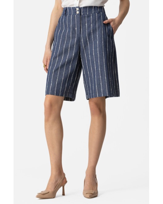 Natural striped shorts