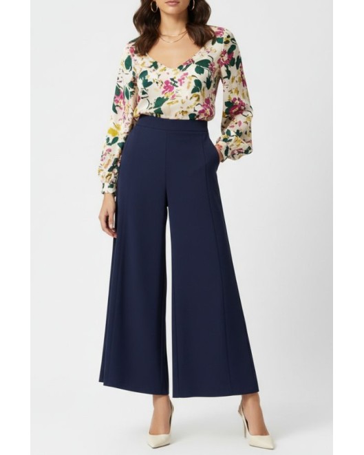 Light crepe wide trousers Attitude