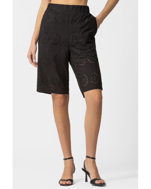 Βερμούδα Broderie Λάστιχο
