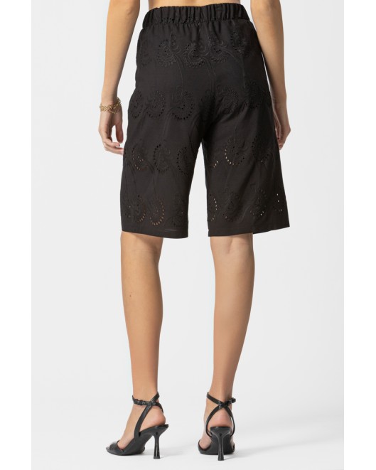 Βερμούδα Broderie Λάστιχο