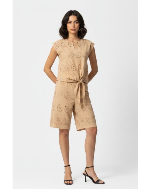 Βερμούδα Broderie Λάστιχο