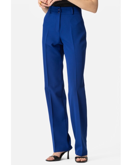 Elastic classic crepe trousers_ Muffin