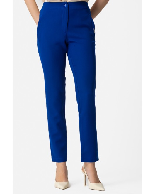 Crepe trousers Muffin_waistband STRAIGHT LINE