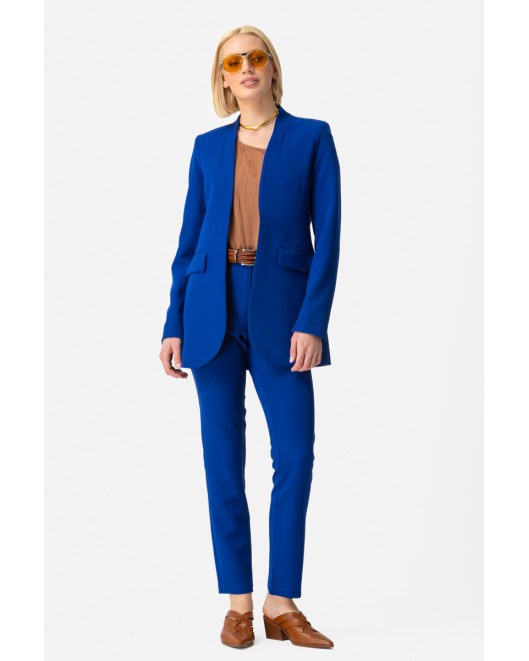 Crepe trousers Muffin_waistband STRAIGHT LINE