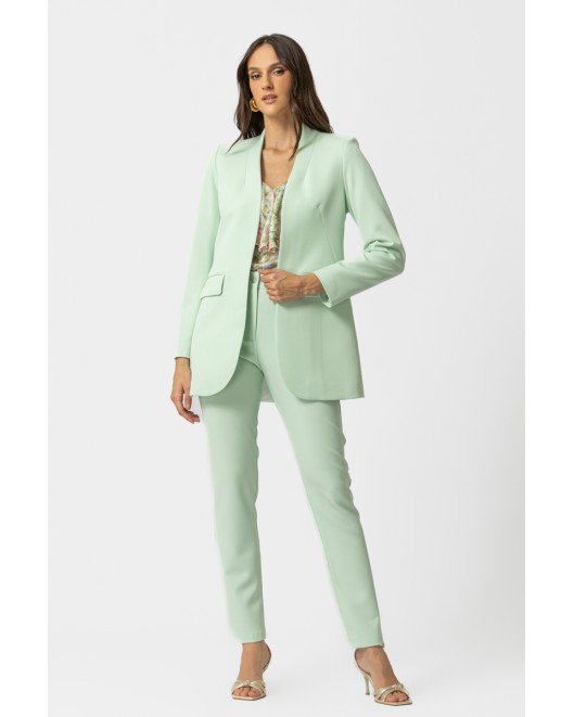 Crepe trousers Muffin_waistband STRAIGHT LINE