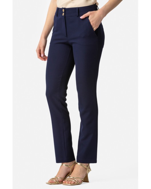 Elastic crepe_Muffin Trousers