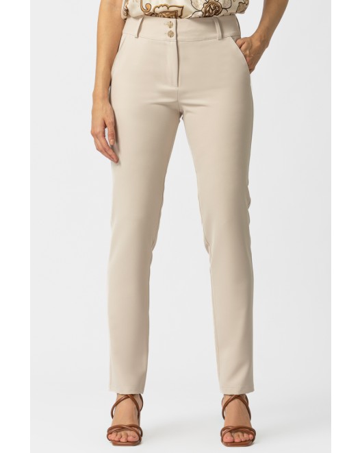 Elastic crepe_Muffin Trousers