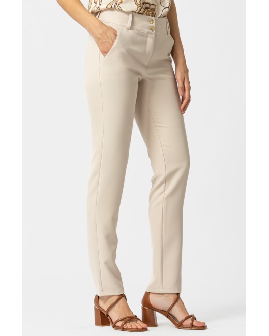 Elastic crepe_Muffin Trousers