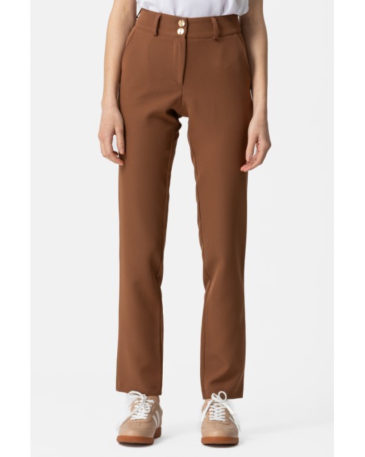 Elastic crepe_Muffin Trousers