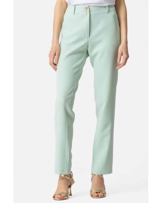 Elastic crepe_Muffin Trousers