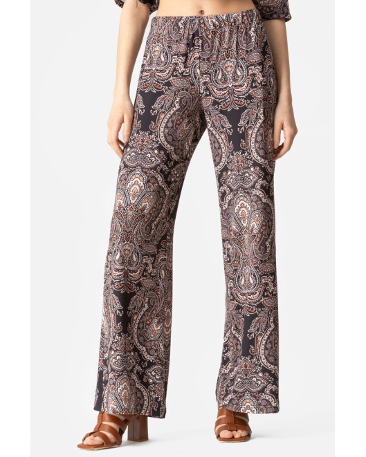 Printed elastic jersey Trousers