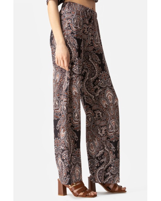 Printed elastic jersey Trousers