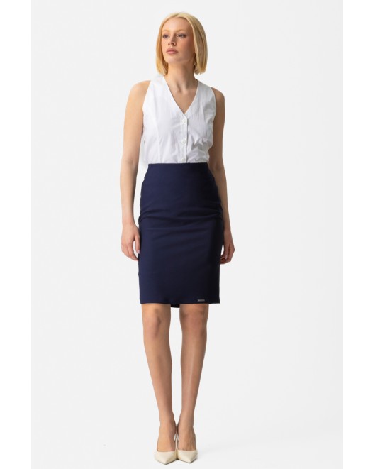 Elastic crepe_skirt_Muffin