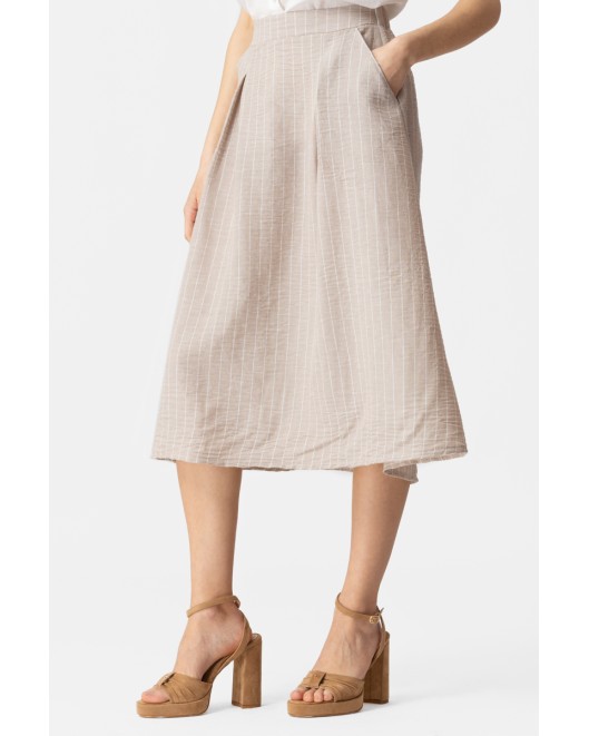 Φούστα ριγέ Linen