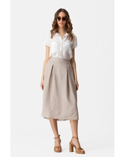 Φούστα ριγέ Linen