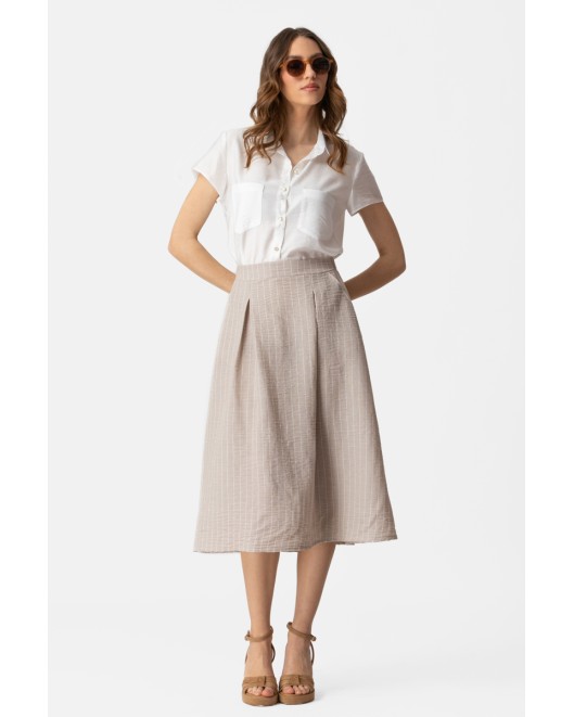 Φούστα ριγέ Linen