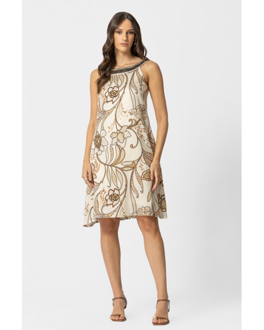 Satin viscose dress Foxy