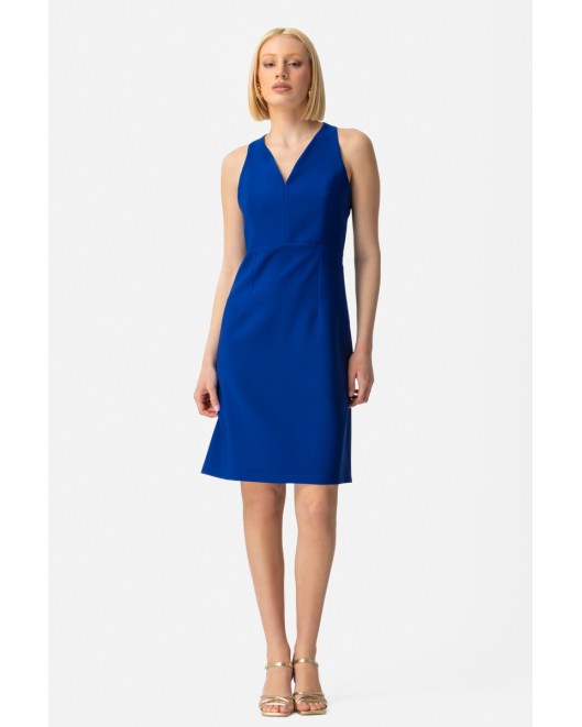 Sleeveless crepe dress_Muffin