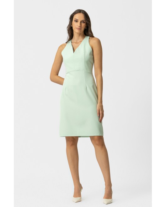 Φόρεμα αμάνικο κρεπ_Muffin