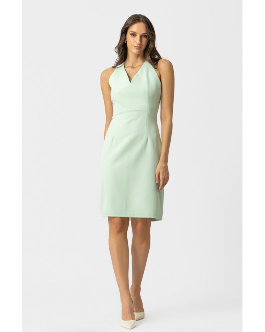 Φόρεμα αμάνικο κρεπ_Muffin