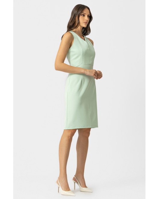 Φόρεμα αμάνικο κρεπ_Muffin