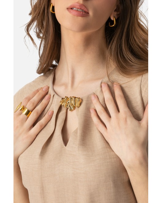 Dress frida with pin