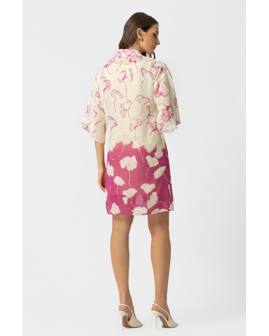 Printed chiffon dress Cylia