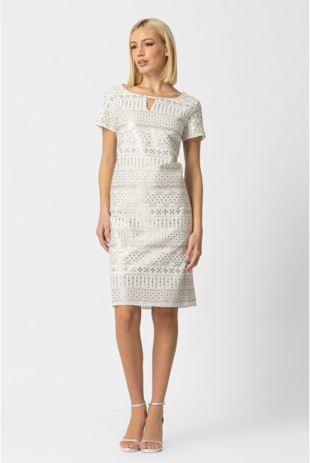Cotton dress sequin