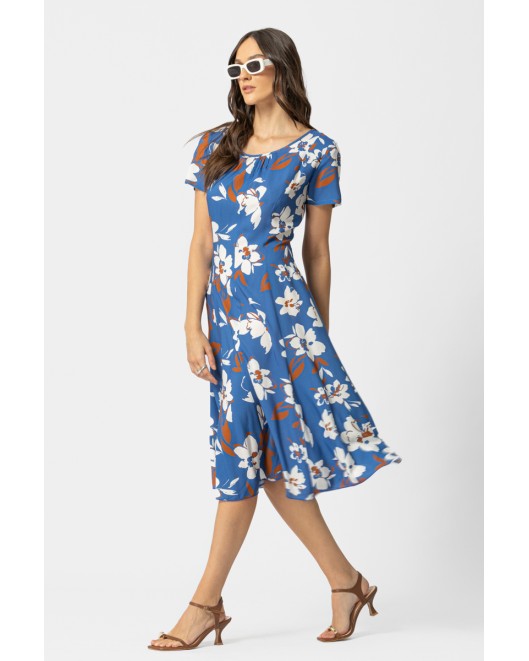 Printed viscose dress Laura