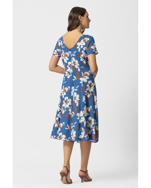 Printed viscose dress Laura