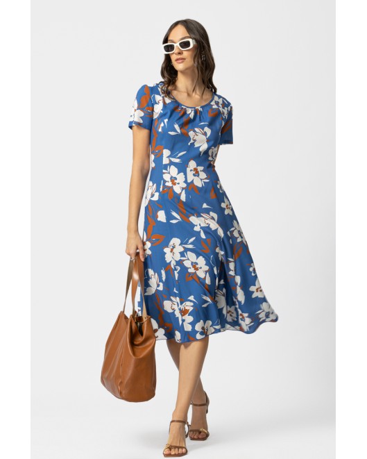 Printed viscose dress Laura