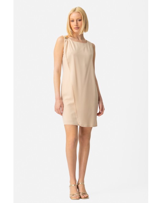 Φόρεμα αμάνικο κρεπ Attitude