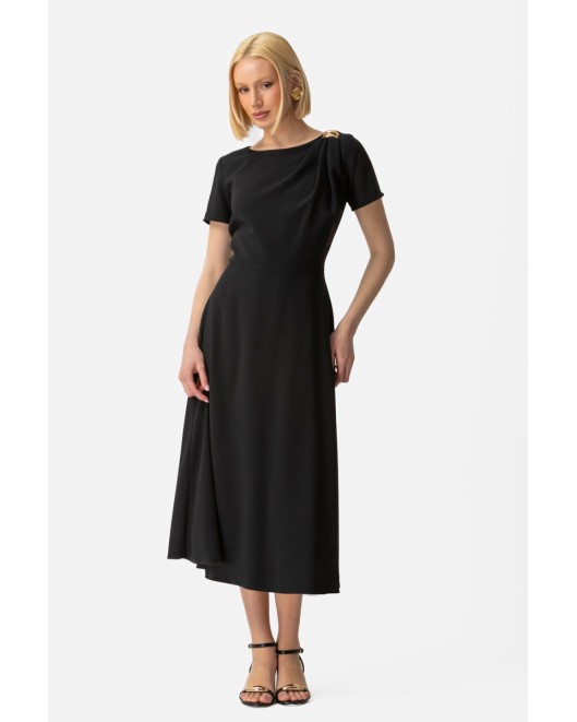 Crepe dress with belt Attitude