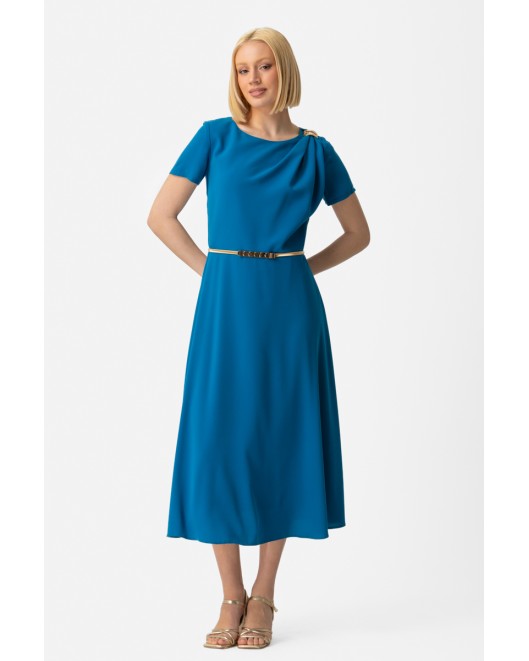 Crepe dress with belt Attitude