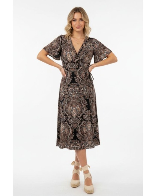 Φόρεμα ελαστικό δετό Yulia