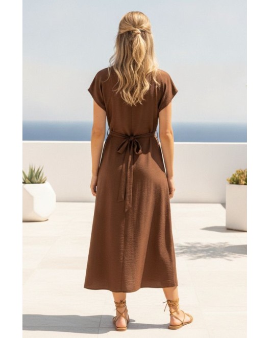 Φόρεμα δετό Effortless ΑΝΕΤΗ ΓΡΑΜΜΗ