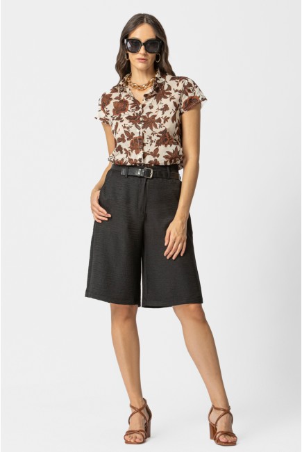 Printed voile shirt Mussola