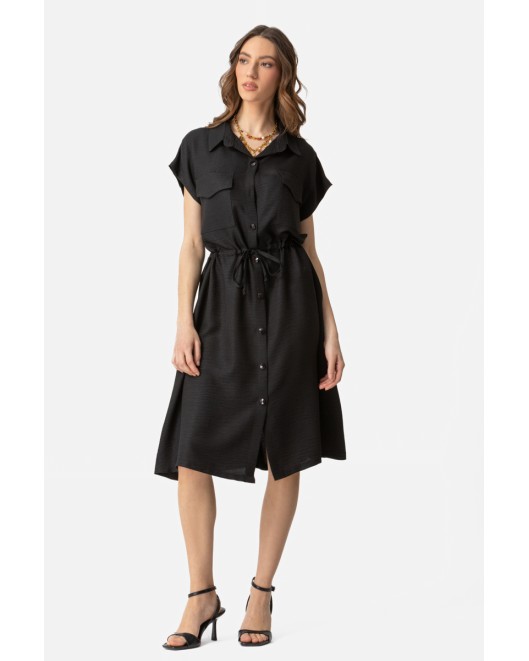 Long shirt twill with pockets