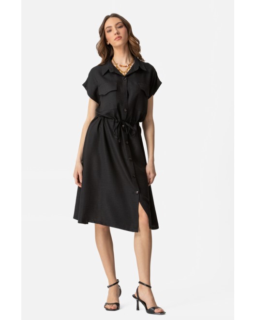 Long shirt twill with pockets