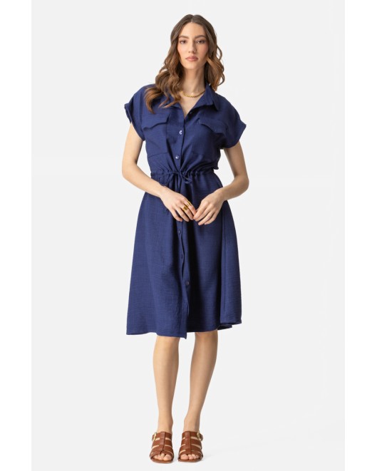 Long shirt twill with pockets