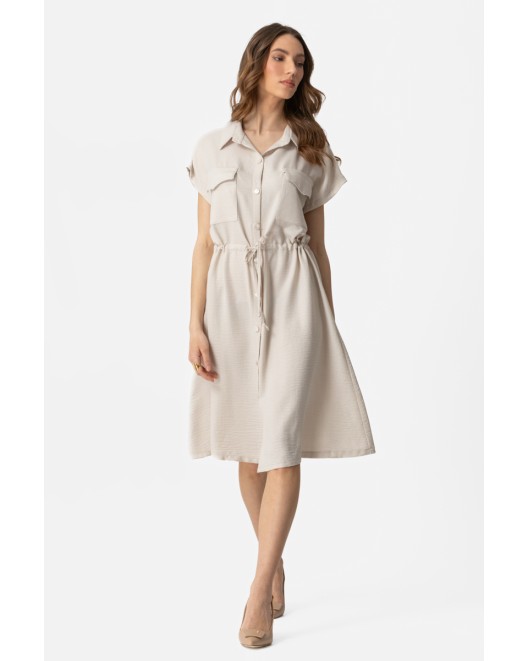 Long shirt twill with pockets